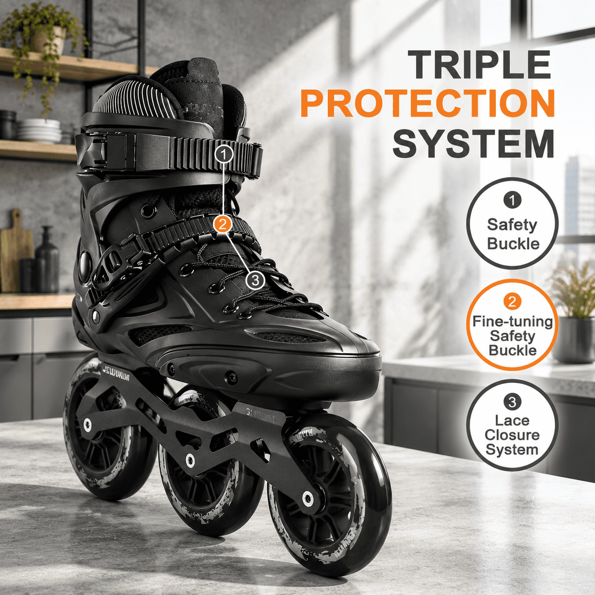 Inline Skates For Men Women 3 Wheel Roller Male Female High Performance Fitness Speed Racing Adult And Unisex
