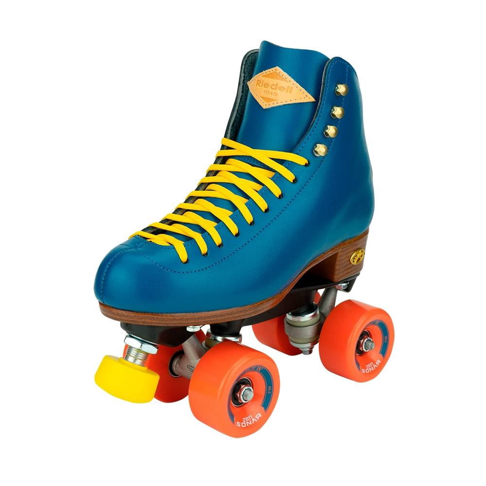 Riedell Quad Outdoor Roller Skates - Crew (Size 4 Medium, Color Crew Crimson)