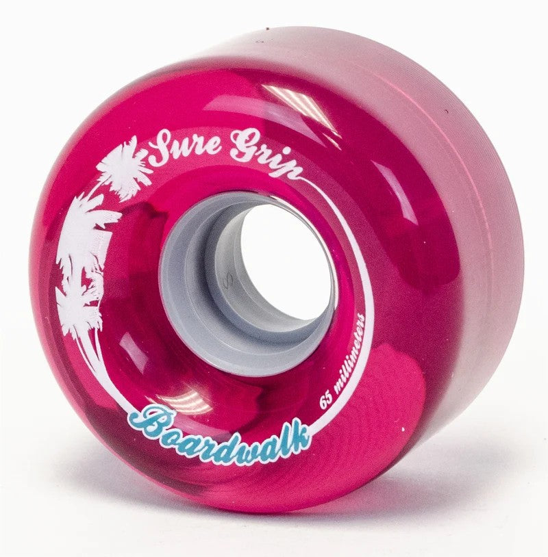 Sure Grip Quad Outdoor Skates - Boardwalk Tan Retro (Mens 15, Pink wheels)