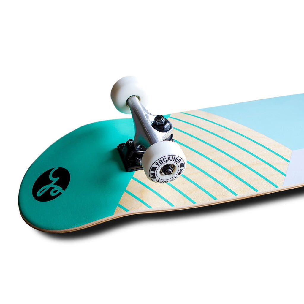 Yocaher 31" x 7.75" Complete Skateboard - Geometric Green