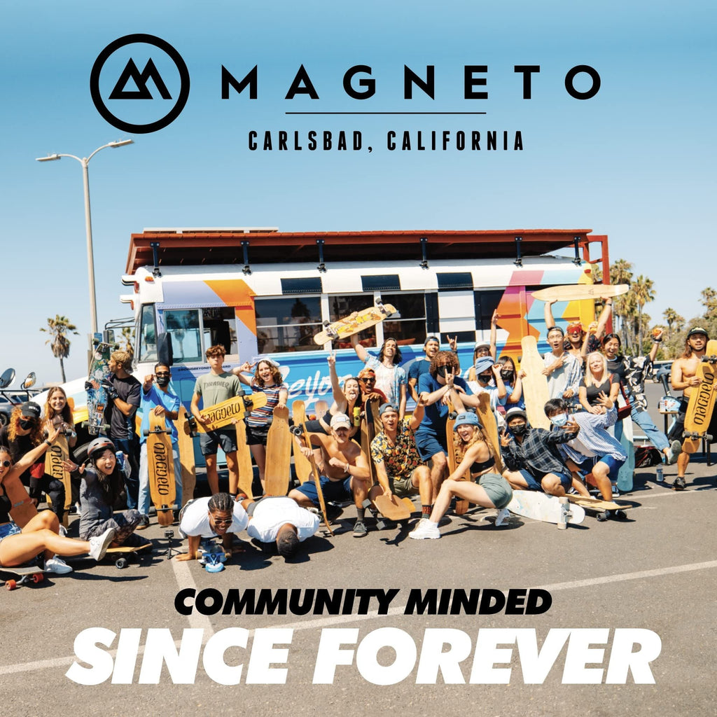 Magneto Boards Mini Cruiser Skateboard Cruiser, Short Board, Canadian Maple Deck - Designed for Kids, Teens and Adults
