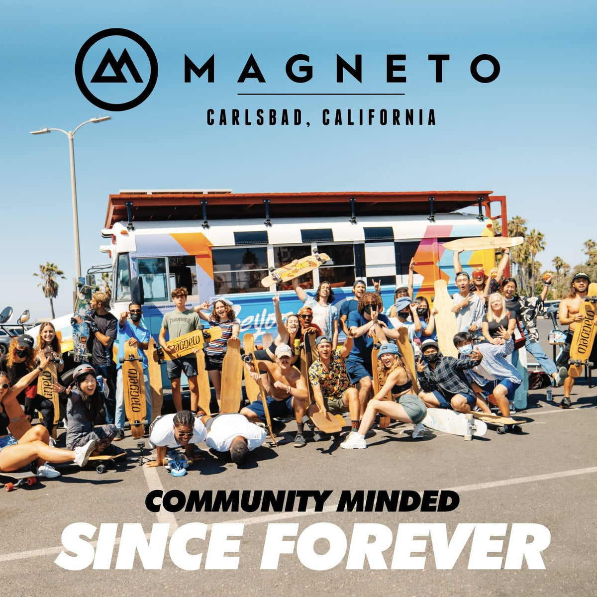 Magneto Boards Mini Cruiser Skateboard Cruiser, Short Board, Canadian Maple Deck - Designed for Kids, Teens and Adults