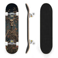31"x8" Complete Skateboards for Beginners, Skeleton Tree Figure Antler Branches Dark Academia Flowers Double Kick 7 Ply Canadian Maple Deck Skateboard with Wheels, Gifts for Kids Teens