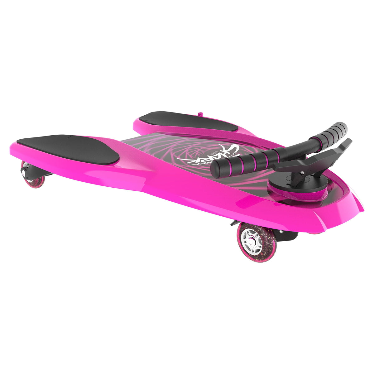 Melo Pink Spinner Shark Kneeboard Toy for Kids 6 Years and up, 74 mm wheels