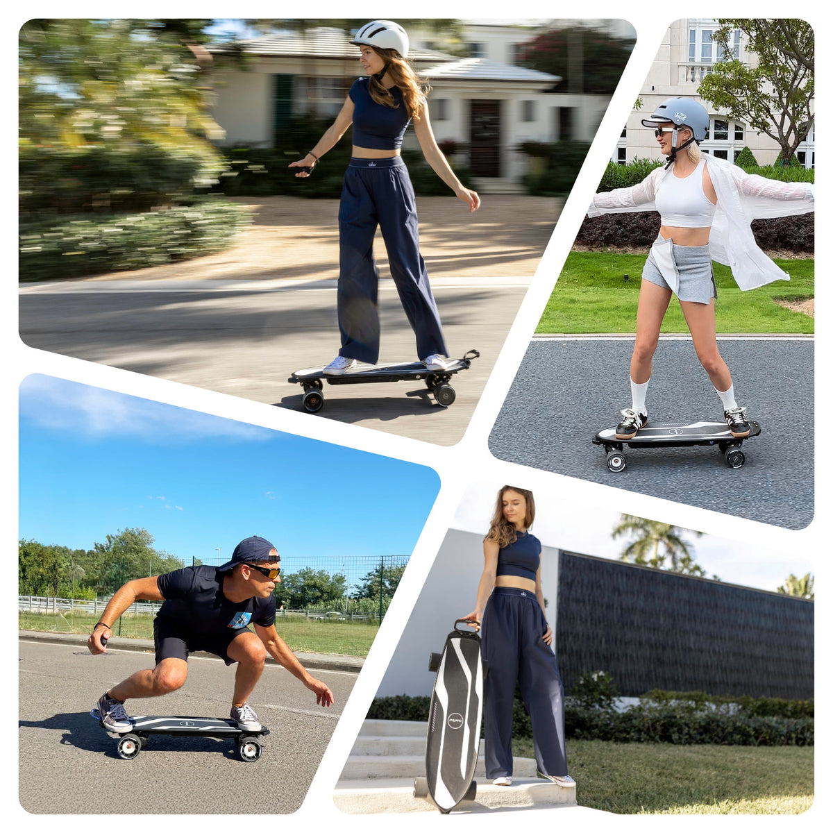 Maxfind Cyber Mini Electric Skateboard with Remote, 32.8", Dual Hub Motors, 24 mph, 15 Miles, App Control