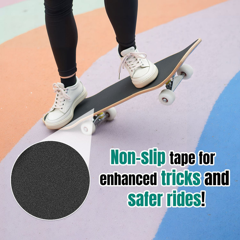3D Nude Visual Effect Yellowish Brown Layered Chrysanthemum 31" x 8" Complete Skateboard, 7-Ply Canadian Maple Double Kick Trick Board for Kids and Beginners Adult Gifts