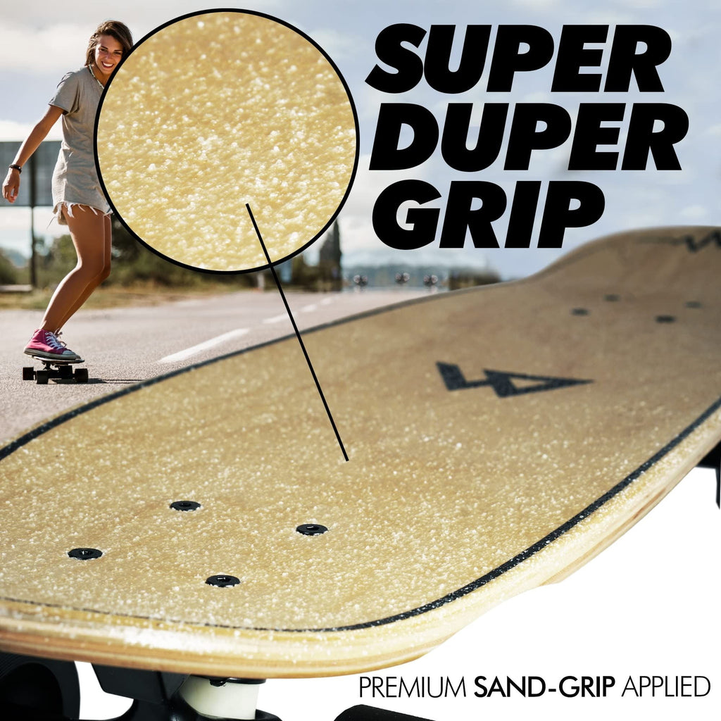 Magneto Boards Mini Cruiser Skateboard Cruiser, Short Board, Canadian Maple Deck - Designed for Kids, Teens and Adults