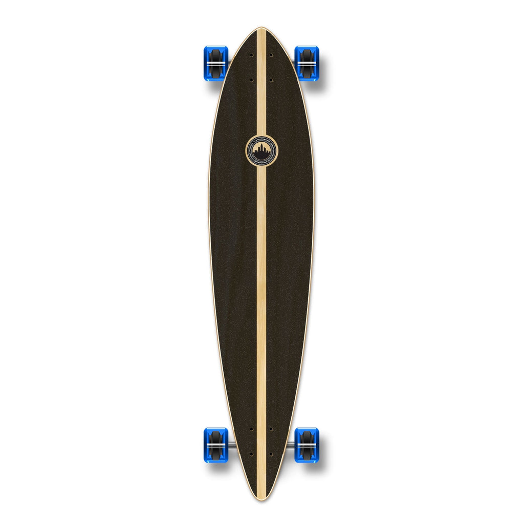 Yocaher Pintail Longboard Skateboards 40" x 9" Complete w/Premium 80A Grip Tape Aluminum Truck ABEC-9 Bearing 71mm Longboard Skateboard Wheels - Surfer