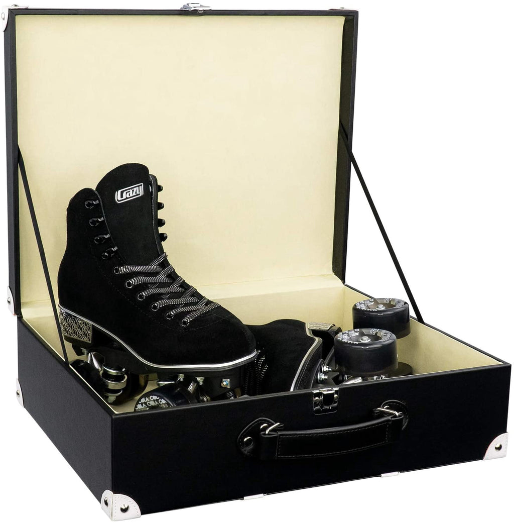 Crazy Skates Evoke Roller Skates for Women - Stylish Suede Quad Skates