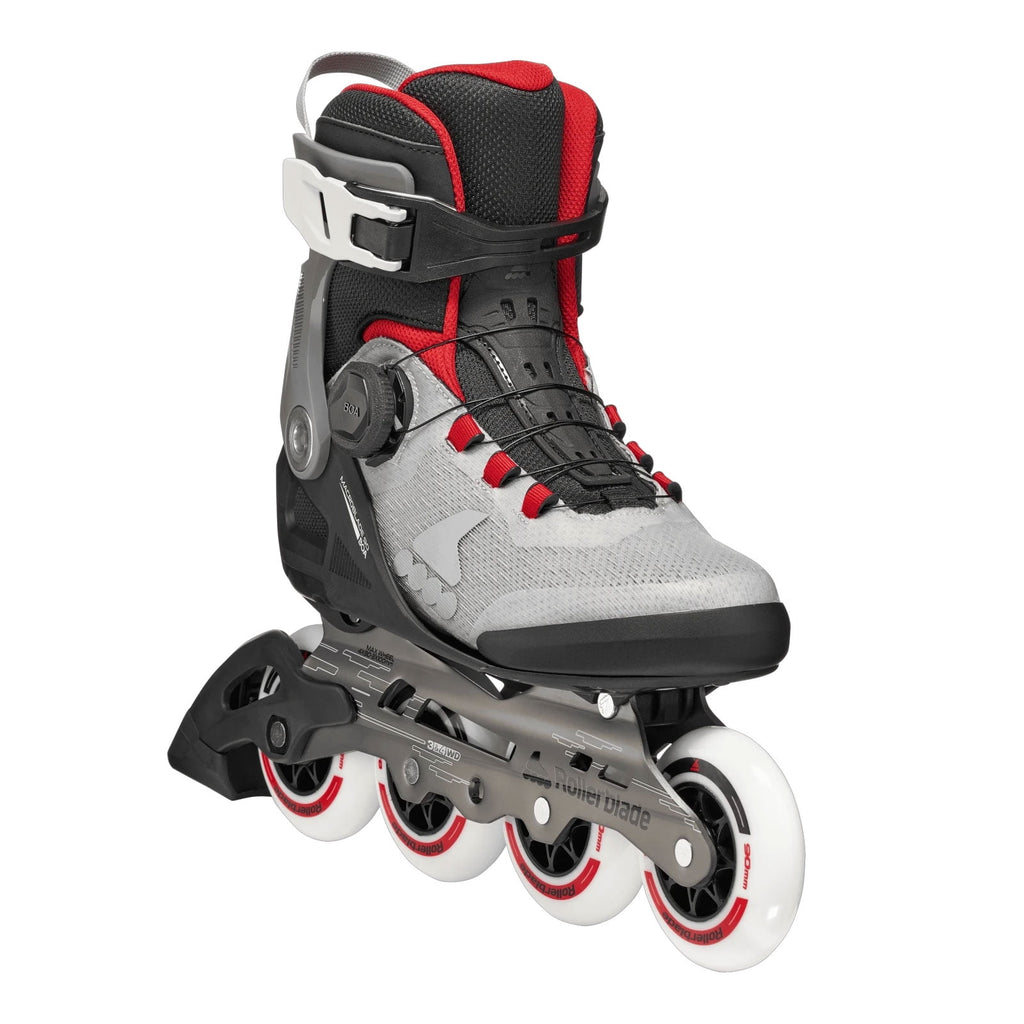 ROLLERBLADE Men's Macroblade 90 BOA Inline Skates, Color: Black/Gray/Red, Size: 9/9.5