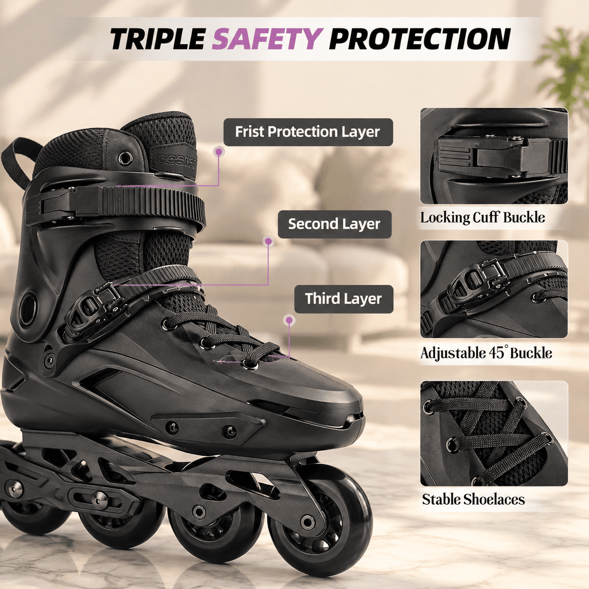 Professional Inline Skates For Women Men-tt