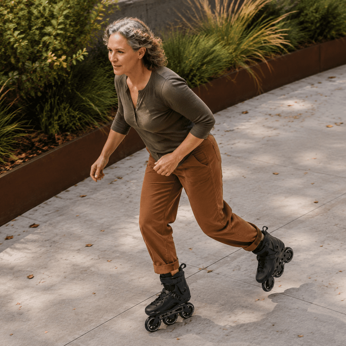 Adult Inline Skates, USM10.5-11/USL11-11.5, 3-Wheel High Performance Fitness Roller Skates for Indoor Outdoor Use