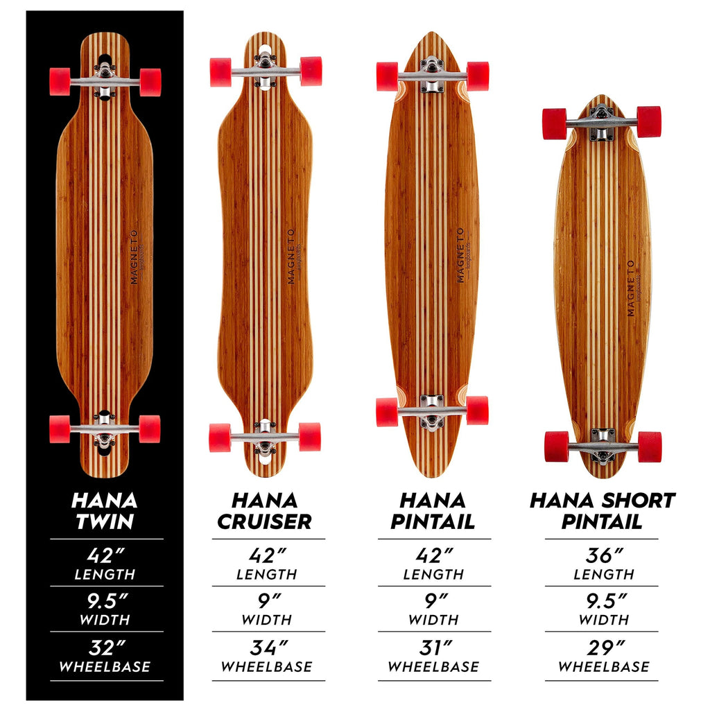 Magneto Longboard Cruiser Skateboard - 70mm 78A Cruiser Wheels for Smooth Riding - Drop-Through Long Boards Design for Stability - Easy Adjustments with Skate Tool - Brown 42in x 9.5in 8-Ply Maple
