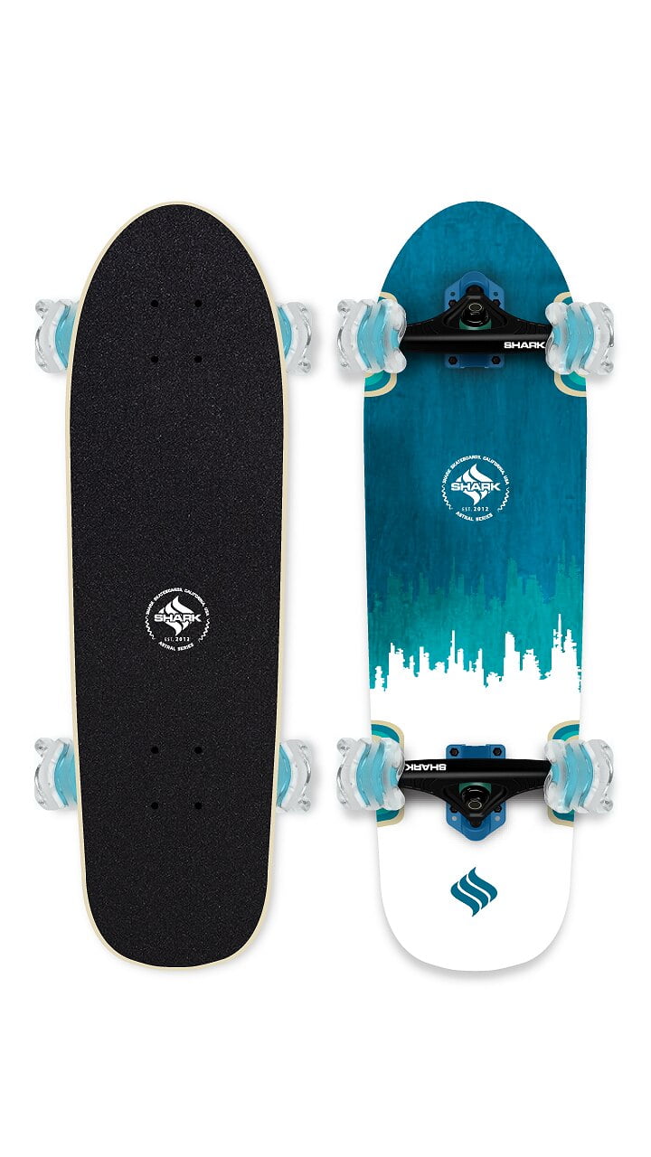 Layers 31 inch Cruiser Skateboard with 60mm California Roll Shark Wheels