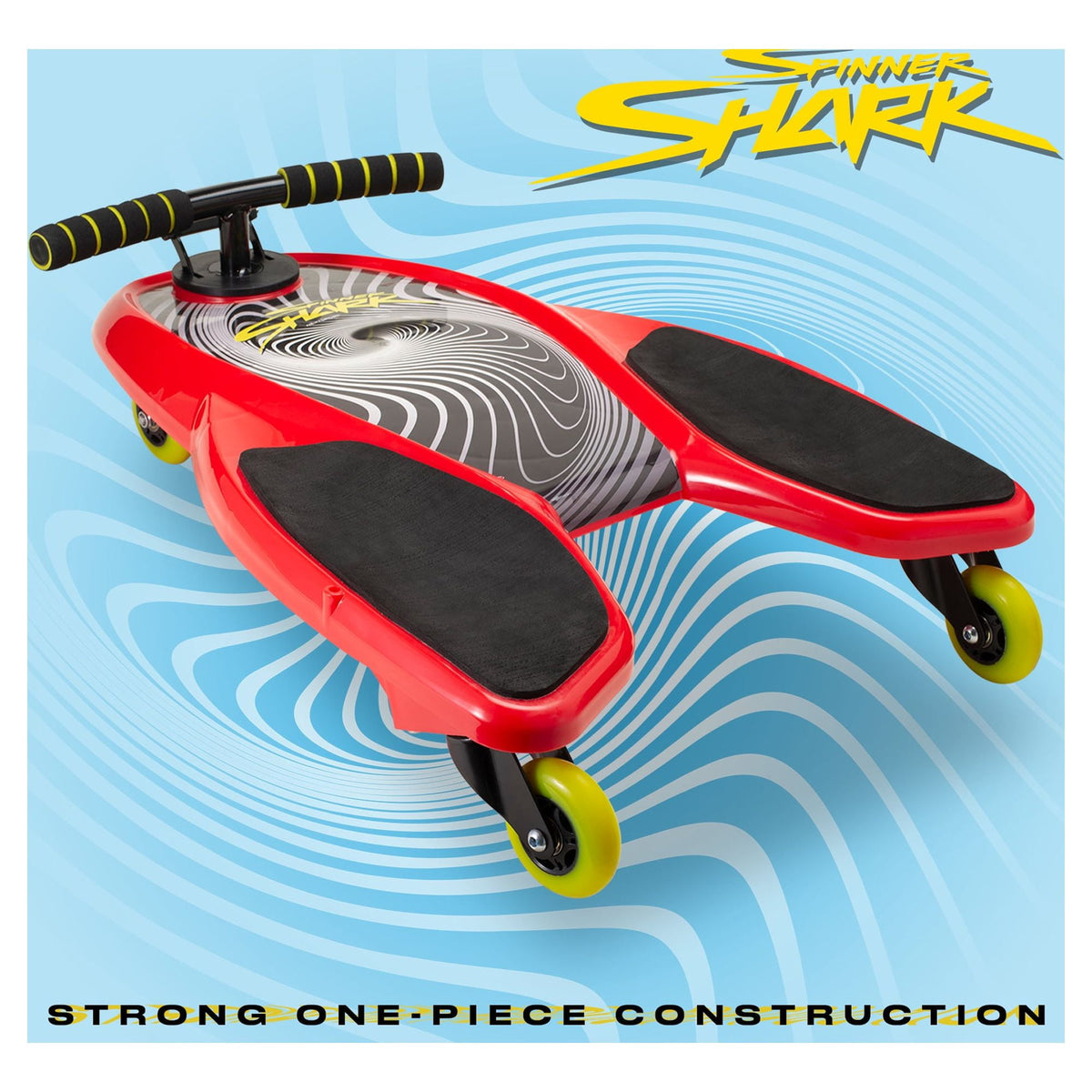 Melo Pink Spinner Shark Kneeboard Toy for Kids 6 Years and up, 74 mm wheels