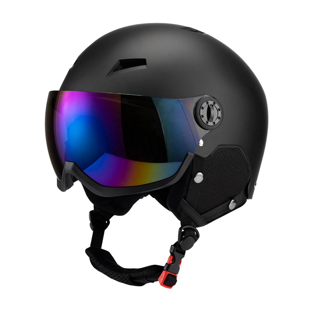 figatia Snow Sports Helmet Windproof Breathable Snowboard Helmet Protection Goggles for Adults for Skateboarding Winter Sports Black S