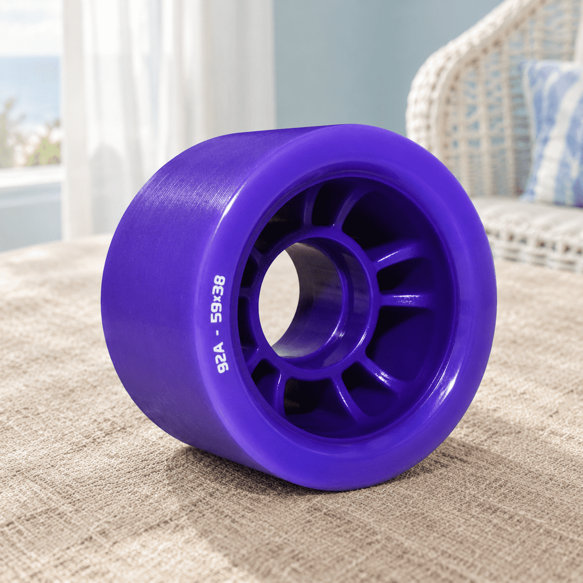 Blue 88A - Pack of 8 Roller & Inline Skate Replacement Wheels