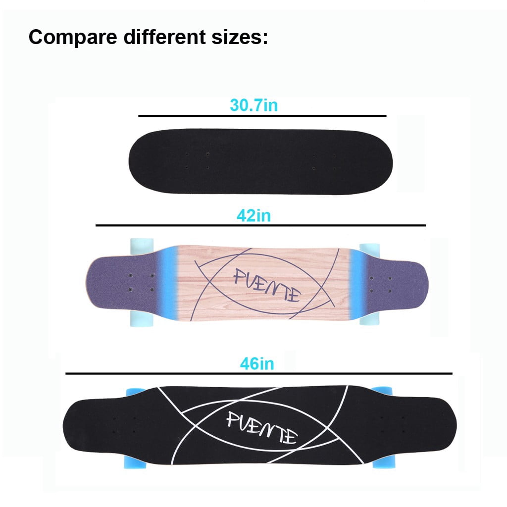 46in Canada Maple Longboard Skateboard Drop Through Complete Skateboard