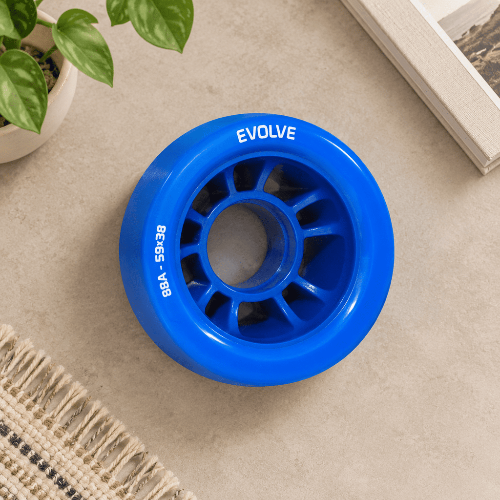 Blue 88A - Pack of 8 Roller & Inline Skate Replacement Wheels