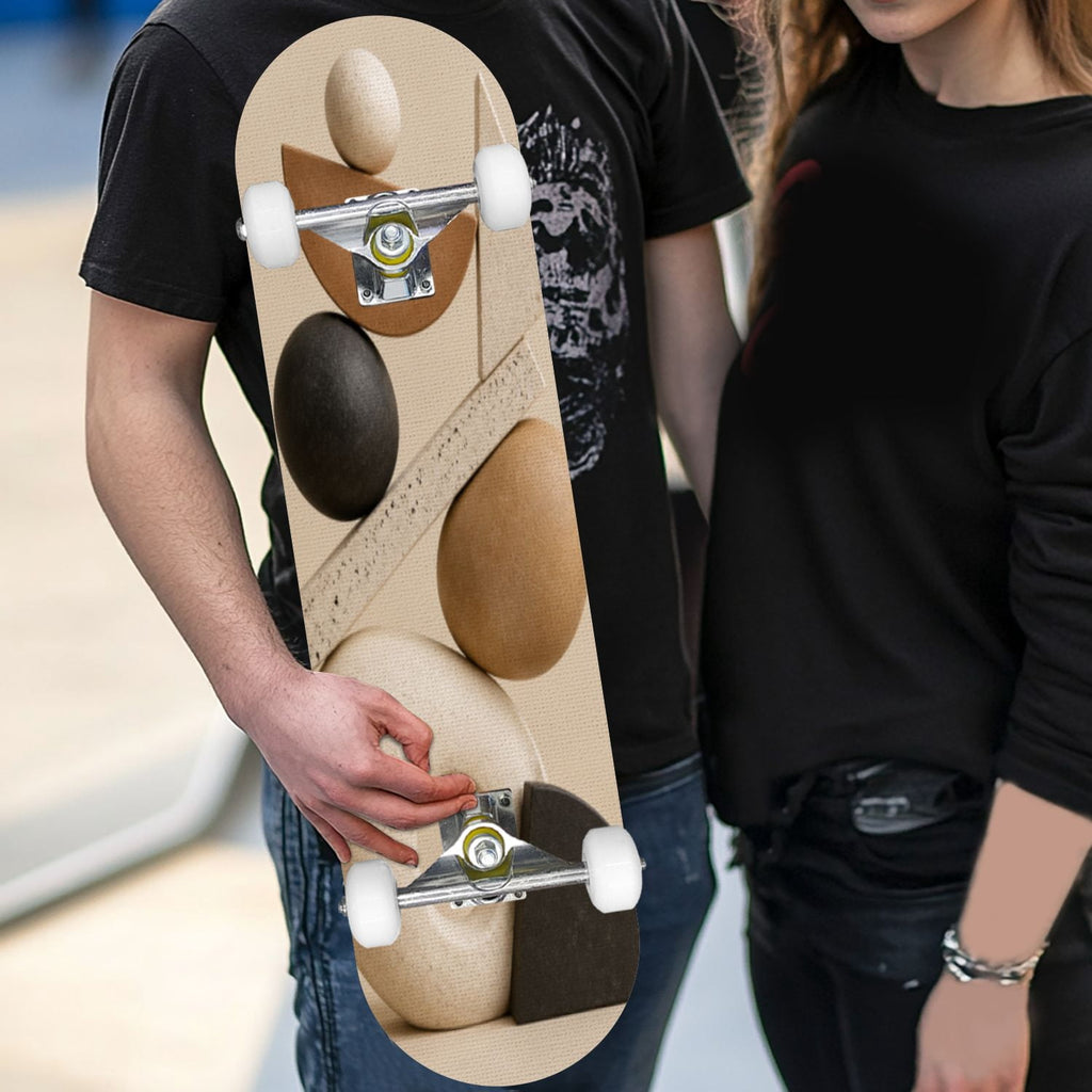 Complete Skateboard Vibrant Swirling Abstract 31 Inch 7-Ply Maple Skateboard with PU Wheels and Aluminum Trucks, Ready-to-Ride Skateboard for Beginners, Teens and Adults