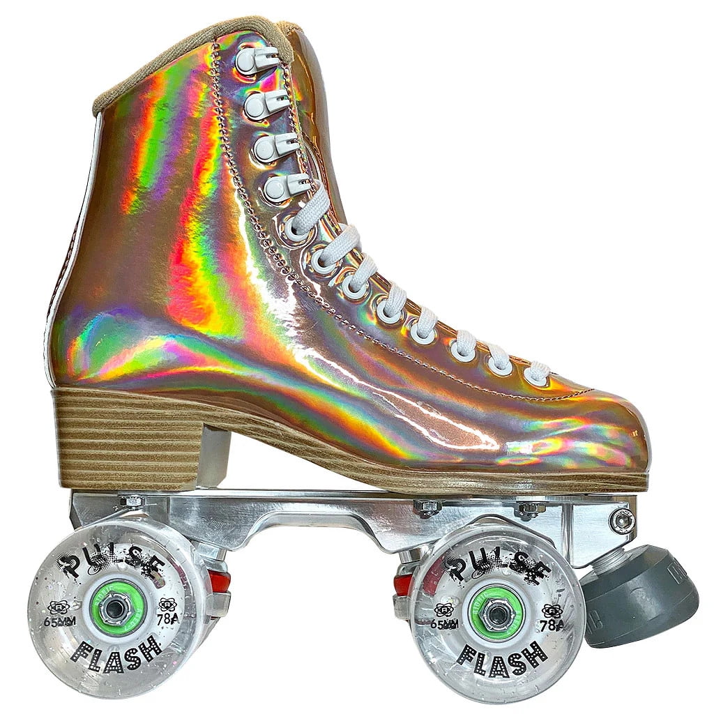 Atom Quad Outdoor Roller Skates - Evo Alloy Women's Outdoor Package (Honey Gold)