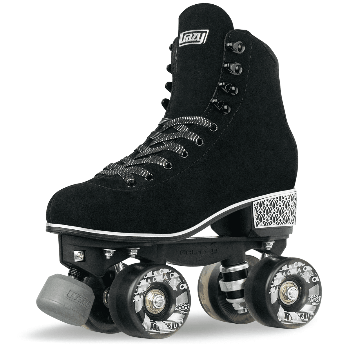Crazy Skates Evoke Roller Skates for Women - Stylish Suede Quad Skates