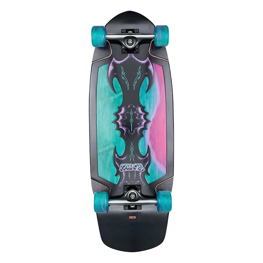 Globe Talon 30" Complete Skateboard 10.5X30 Black/Blue/Green