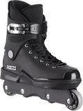 M12 UFS Aggressive Street Inline Skates for Men, Black, ABEC 5 Bearings