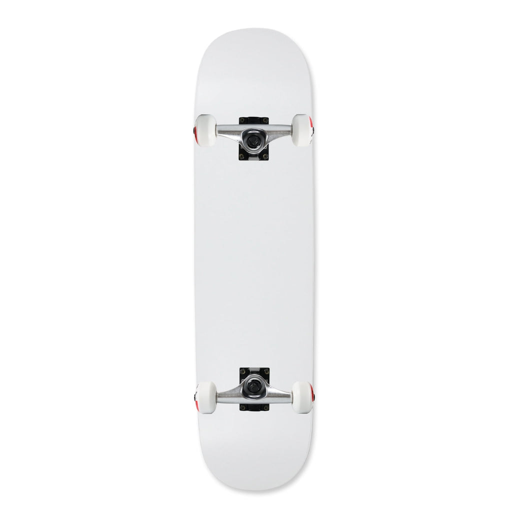 Moose Complete Skateboard Dipped White 7.5" Silver/White Assembled