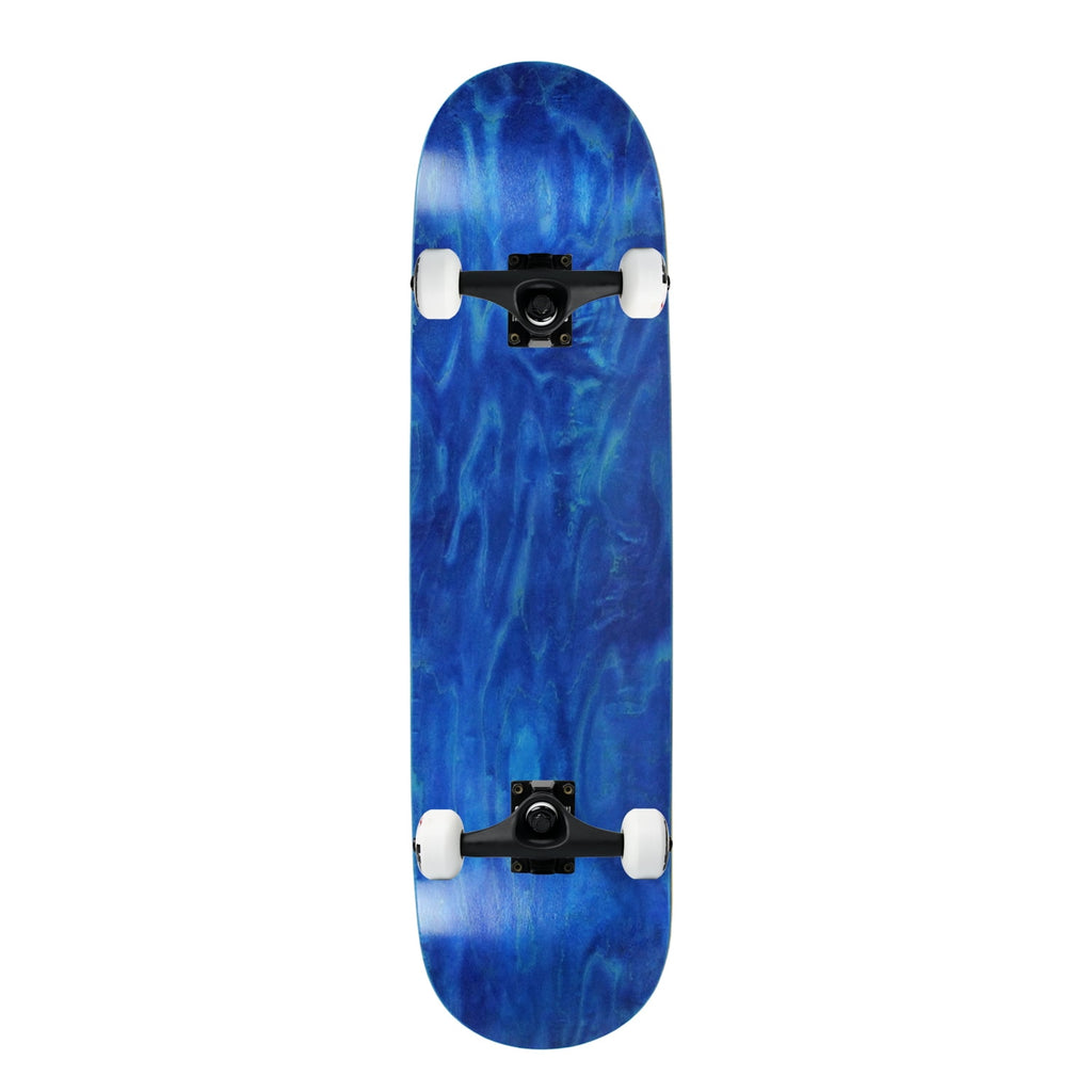 Moose Complete Skateboard Stained Blue 8.0" Black/White Assembled