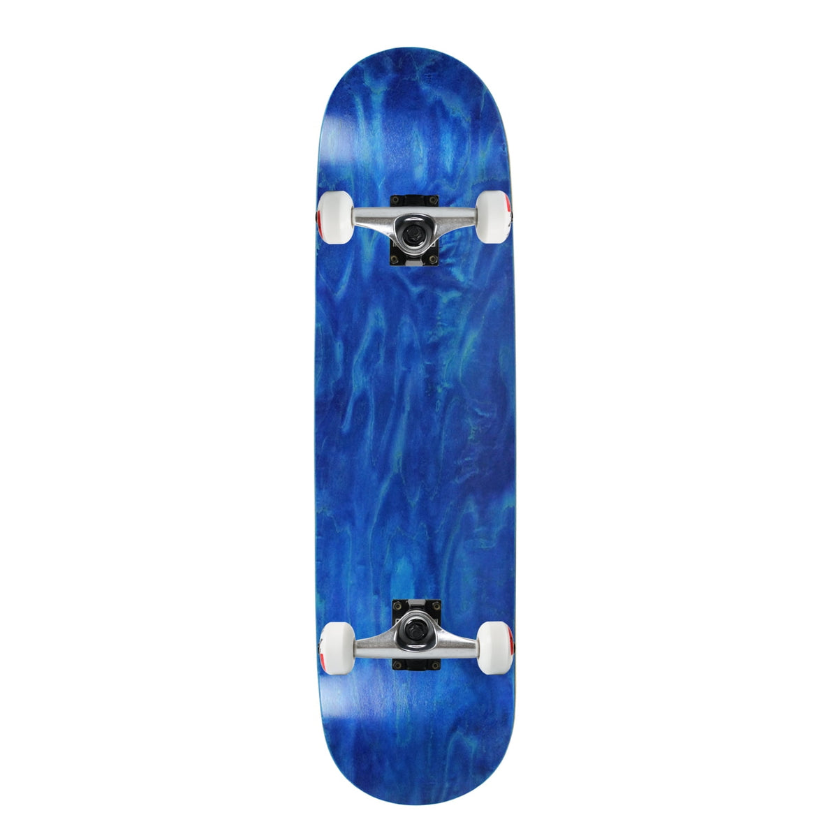 Moose Complete Skateboard Stained Blue 8.5" Silver/White Assembled