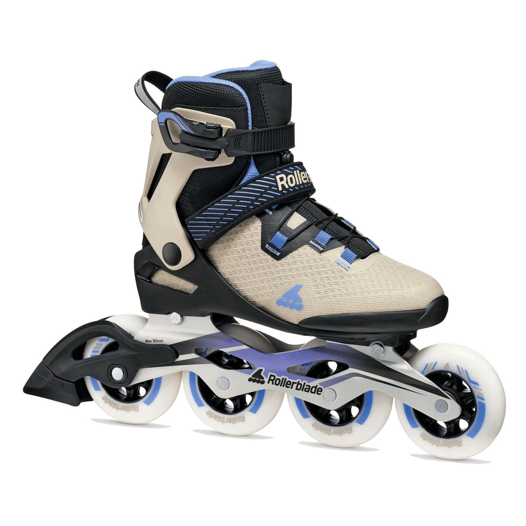 ROLLERBLADE Women's Macroblade 90 W Black/Sand/Cornflower Skates, Size: 7/7.5