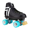 Riedell Quad Roller Skates - Antik Skyhawk Indoor Skate Set (Size 4, Black, Wheels Blue (92A))