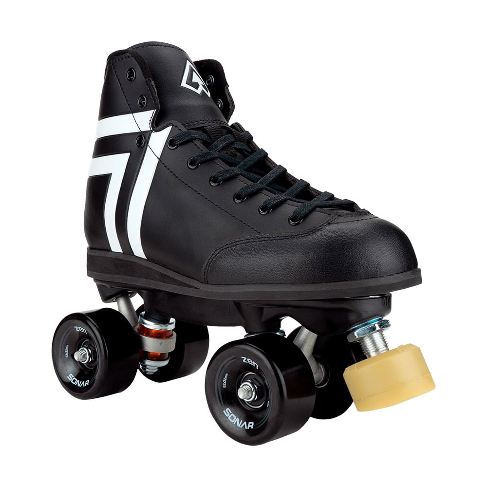 Riedell Quad Roller Skates - Antik Skyhawk Outdoor Skate Set (Size 4, Black)