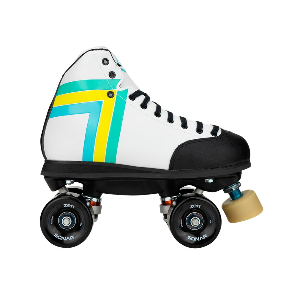 Riedell Quad Roller Skates - Antik Skyhawk Outdoor Skate Set (Size 4, Black)