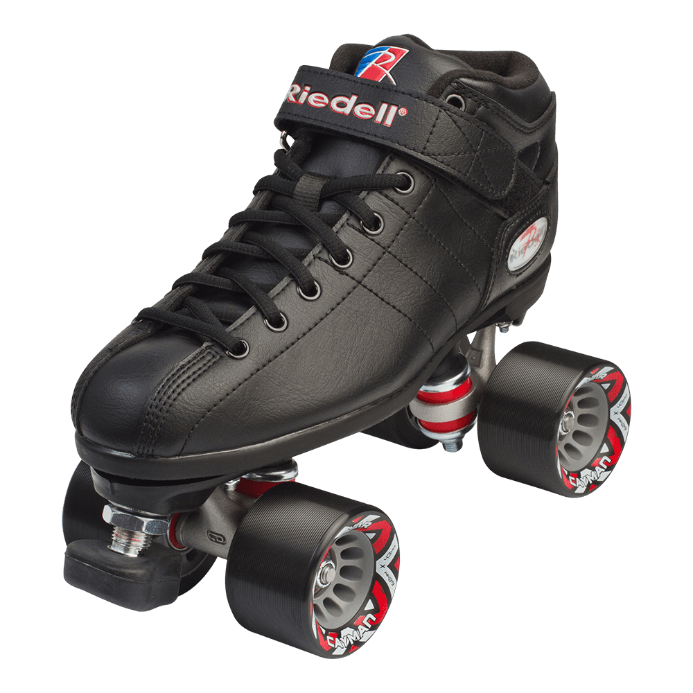 Riedell R3 Black Quad Speed Skates