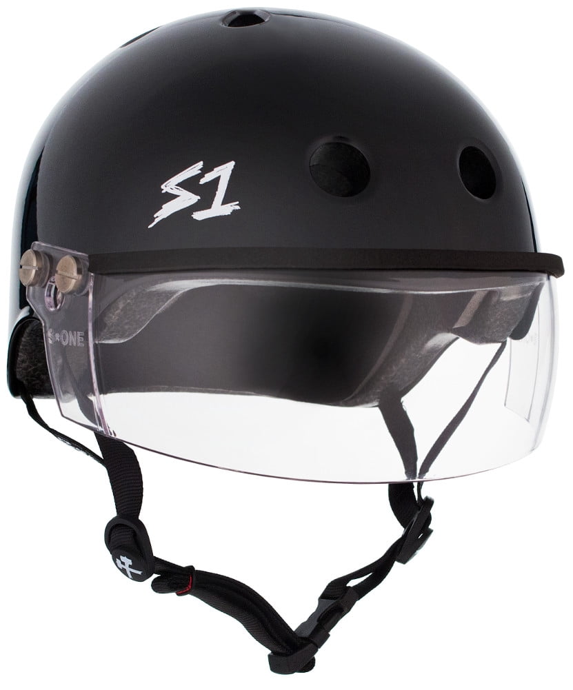 S1 Lifer Visor Helmet - Black Gloss