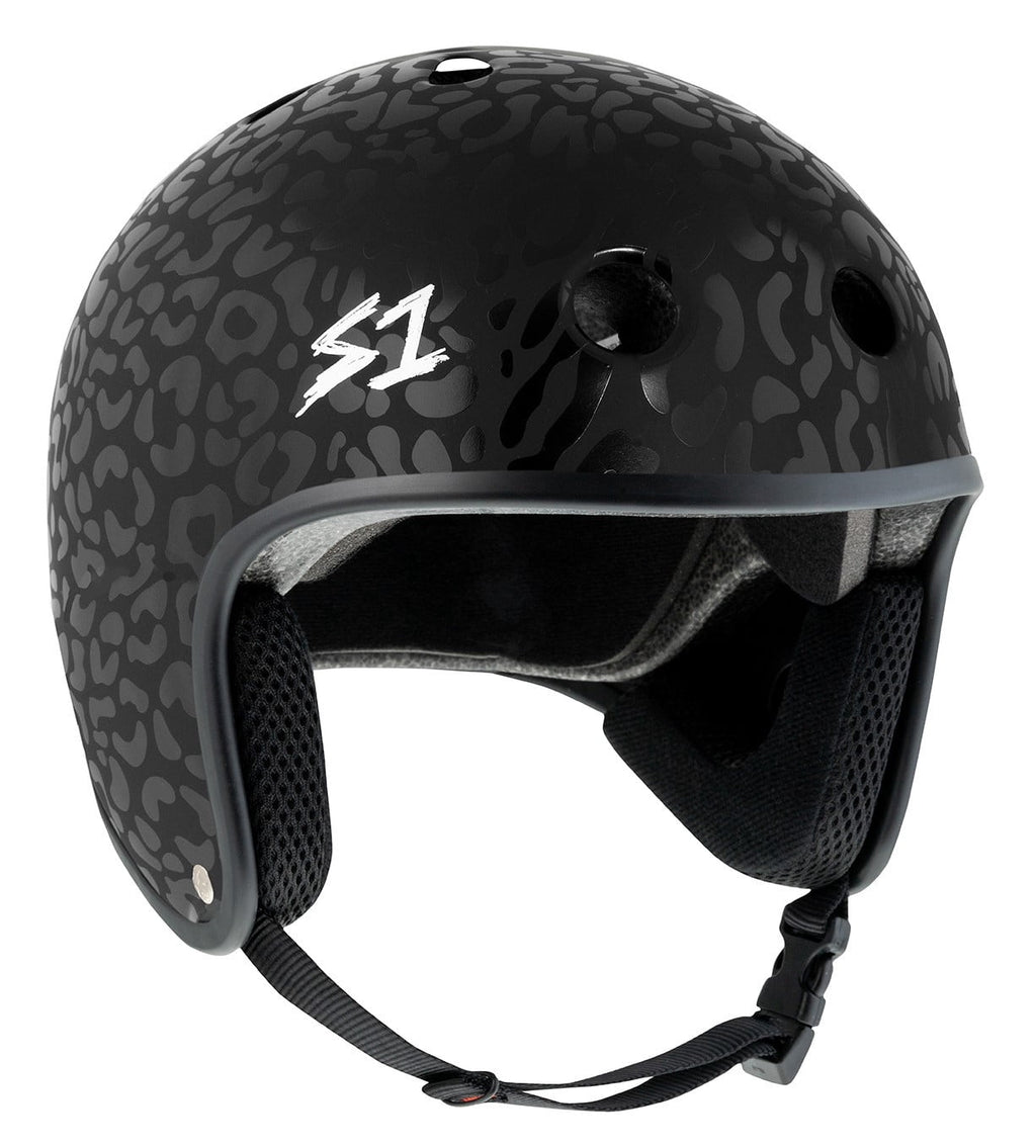 S1 Retro Lifer Helmet - Black Leopard Matte (Size X-Small (20.5"))