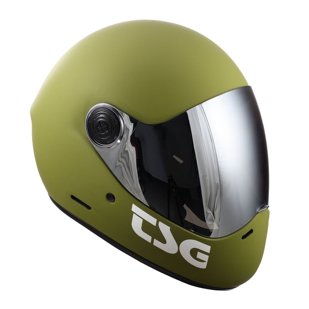 TSG Pass Pro Full Face Helmet w/Two Visors, Downhill Skateboarding Multi-color