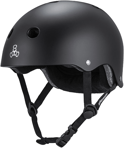 Triple Eight Certified Deep Cover Helmet Xs/S Matte Black