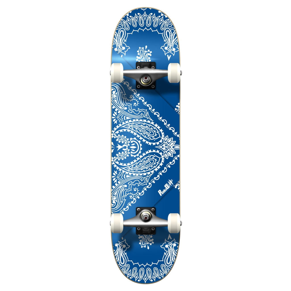Yocaher Graphic Complete 31" x 7.75" Skateboard - Bandana Blue