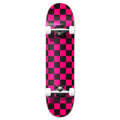 Yocaher Graphic Complete 31" x 7.75" Skateboard with ABEC-9 Bearing - Checker Pink
