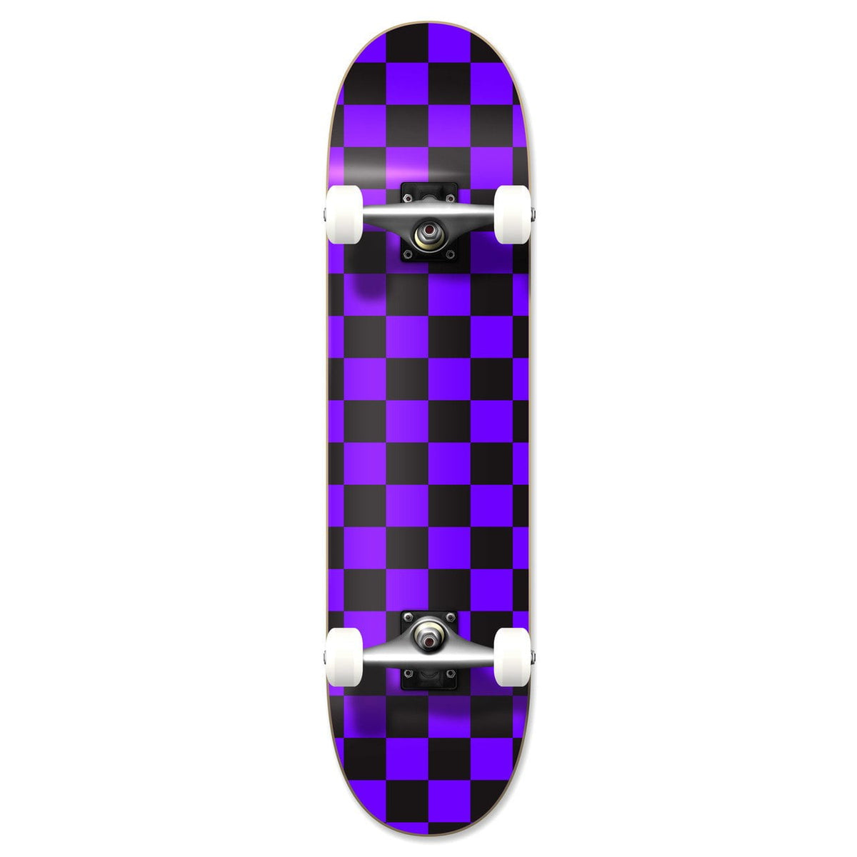 Yocaher Skateboard Graphic Complete 31" x 7.75" Skateboards - Checker Purple