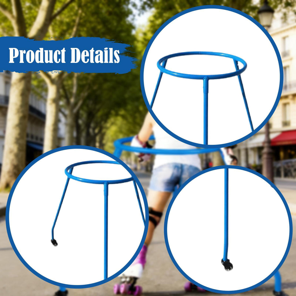Aymzbd Adjustable Roller Skate Support for Children with A High-quality Steel Frame for Blue M