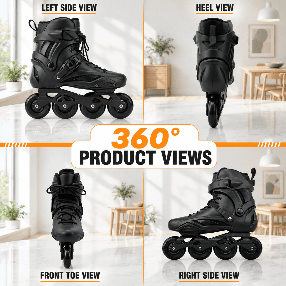 Unbranded Inline Skates Men3.5-4/Women4.5-5 Performance Roller Fitness