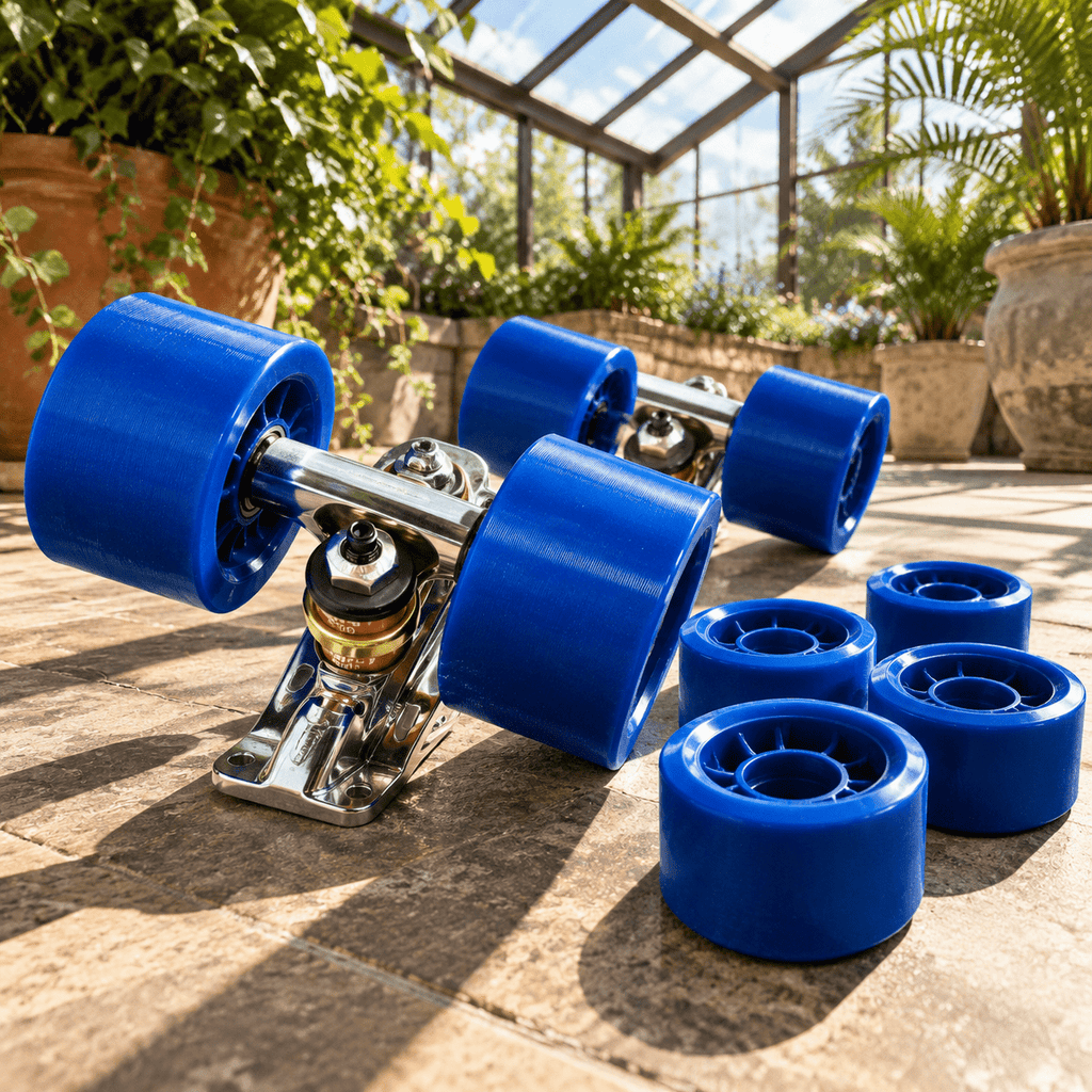 Blue 88A - Pack of 8 Roller & Inline Skate Replacement Wheels