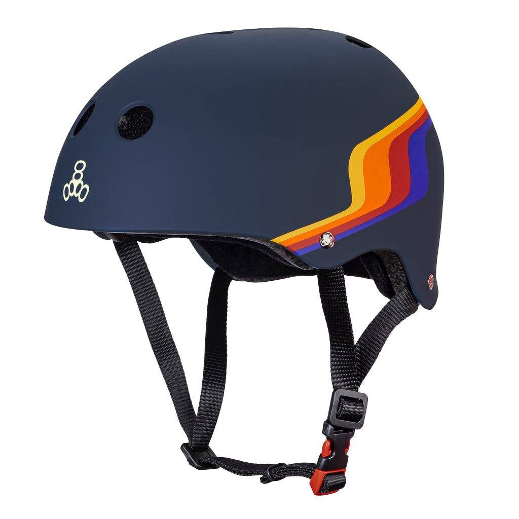 Triple Eight Roller Skating Combo Set - Pads & Helmet (Pacific Beach) (Helmet Size XS/S, Pads Size JR)