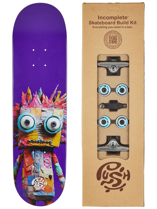 Push Big Rag Doll Purple Complete Skateboard - 7.5"