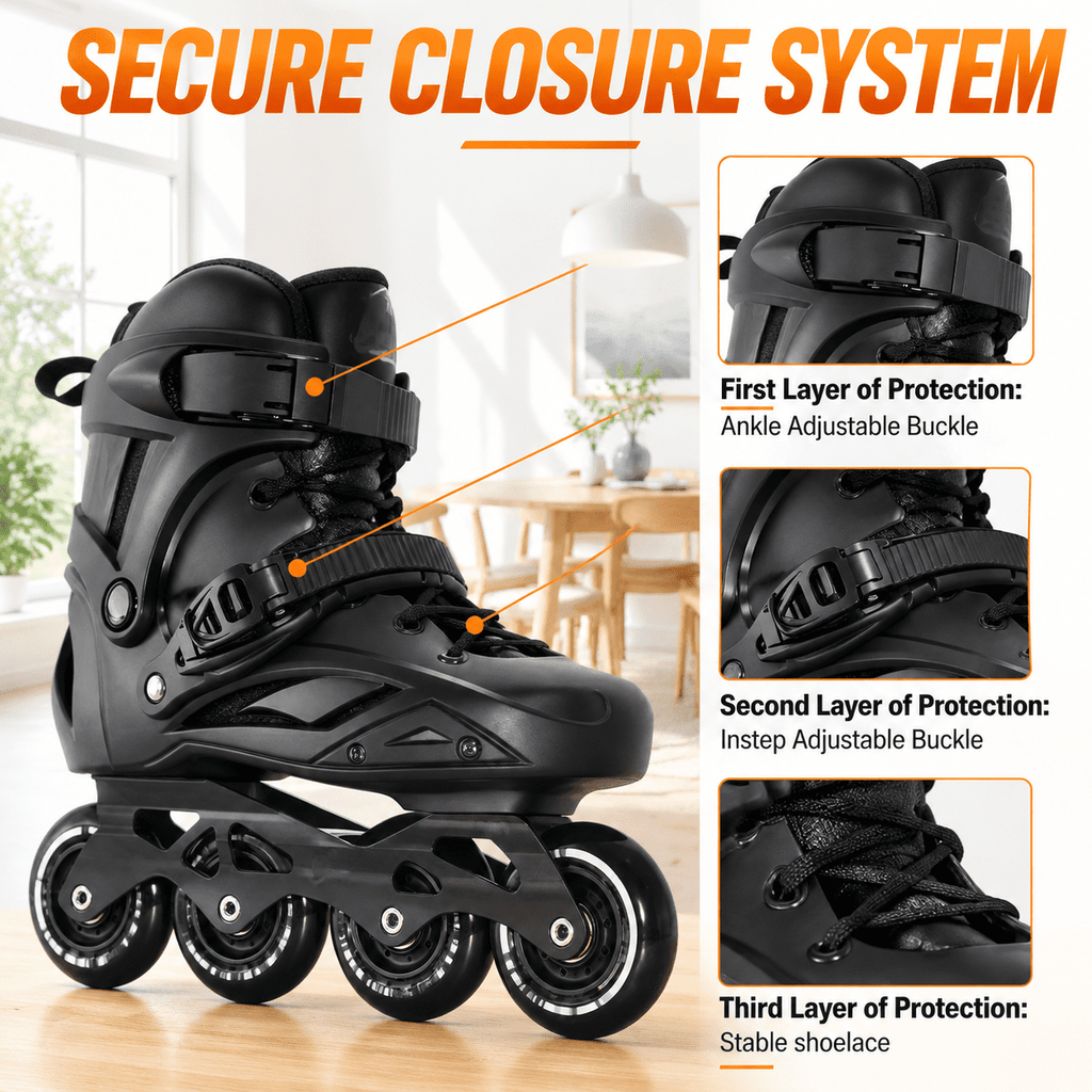 Unbranded Inline Skates Men3.5-4/Women4.5-5 Performance Roller Fitness