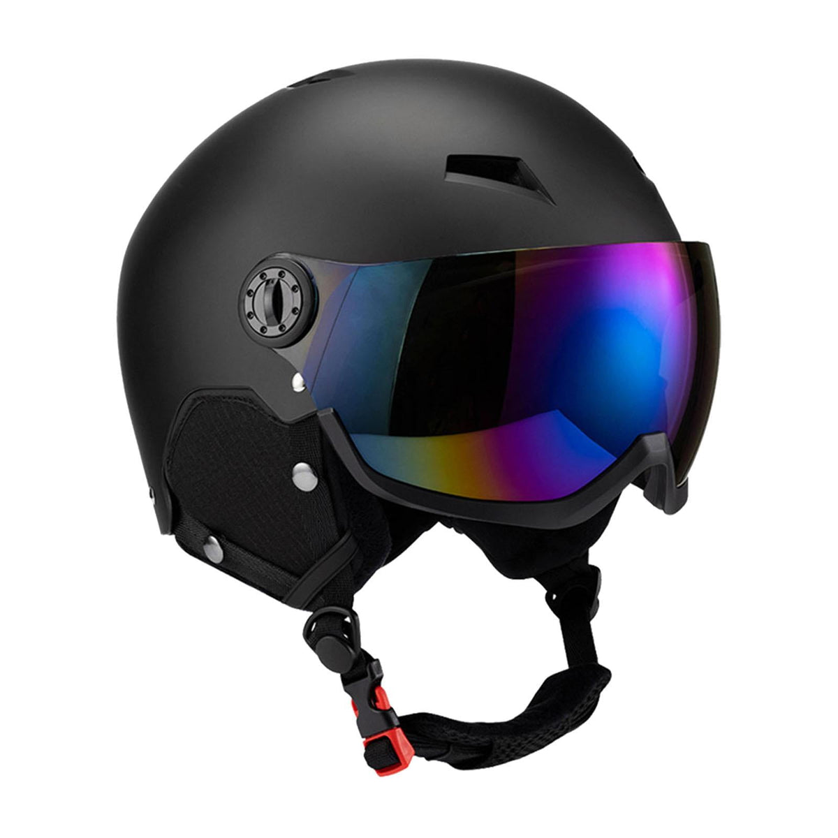 figatia Snow Sports Helmet Windproof Breathable Snowboard Helmet Protection Goggles for Adults for Skateboarding Winter Sports Black S